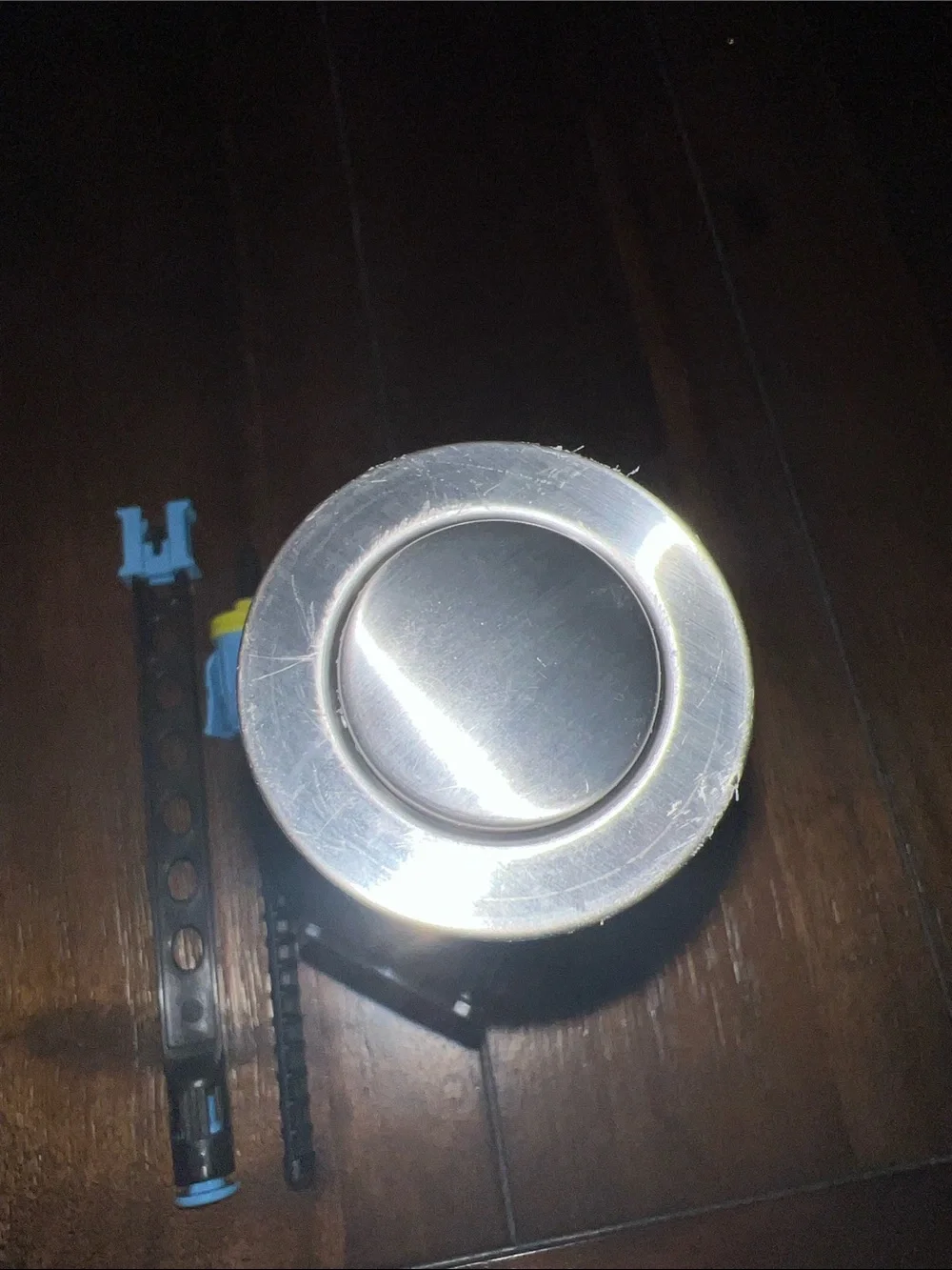 Glacier Bay Satin Nickel Bathroom Sink Overflow Drain